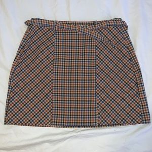 Pacsun plaid A-line skirt